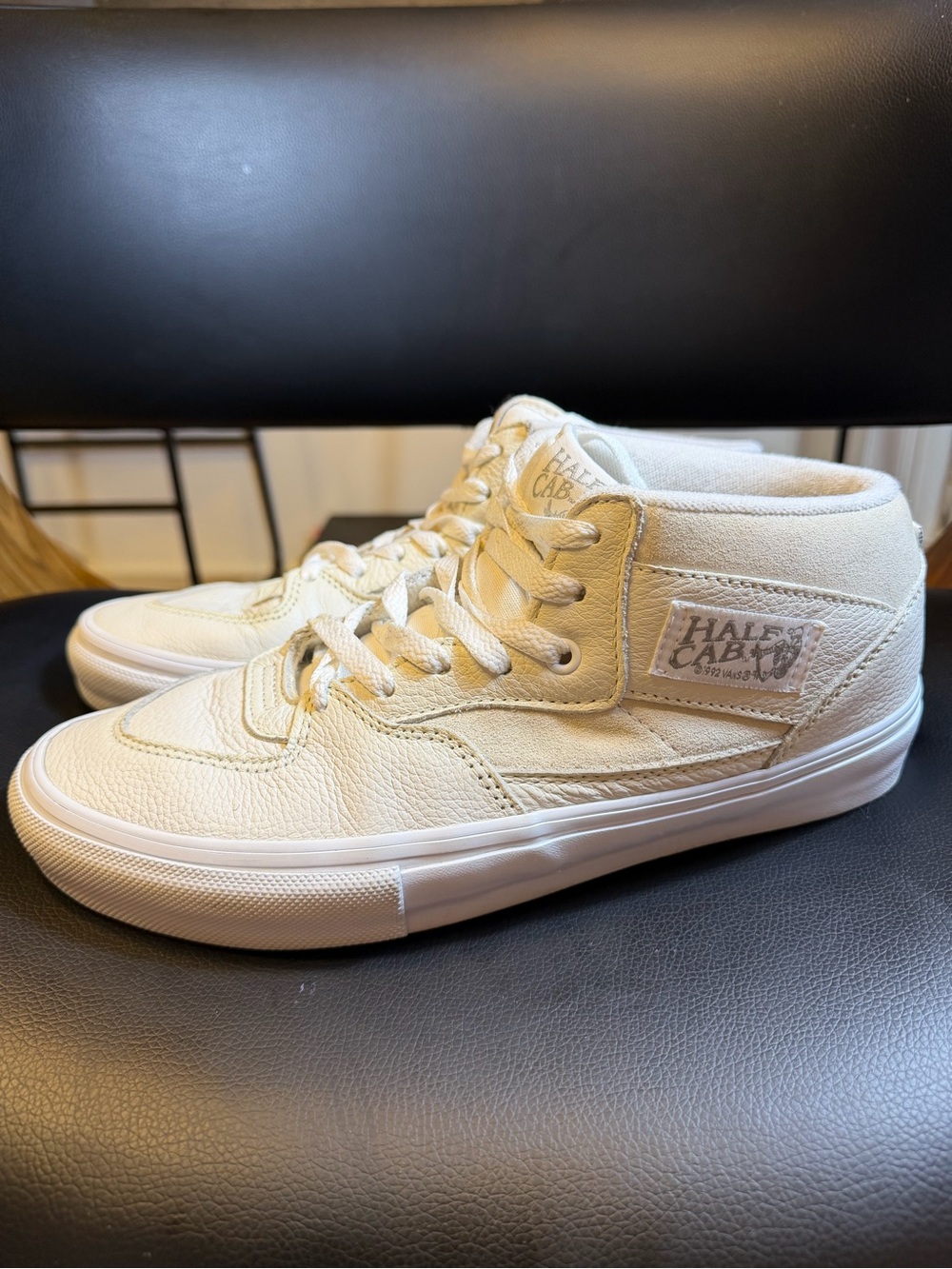 Vans Skate Half Cab 'Daz - White' mid-top skateboarding sneakers